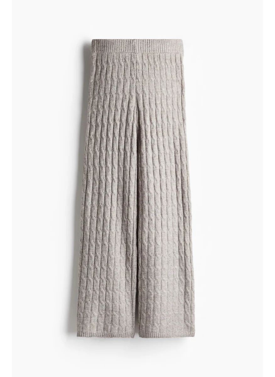 H&M Cable-Knit Trousers