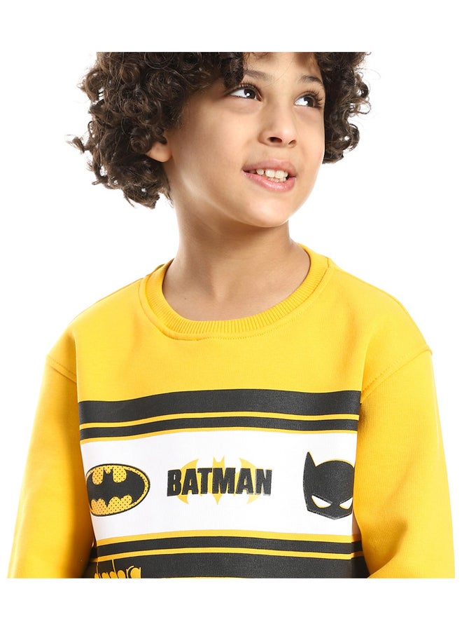 DIADORA سويت شيرت قطني (مطبوع عليه باتمان) للأولاد - Image 4