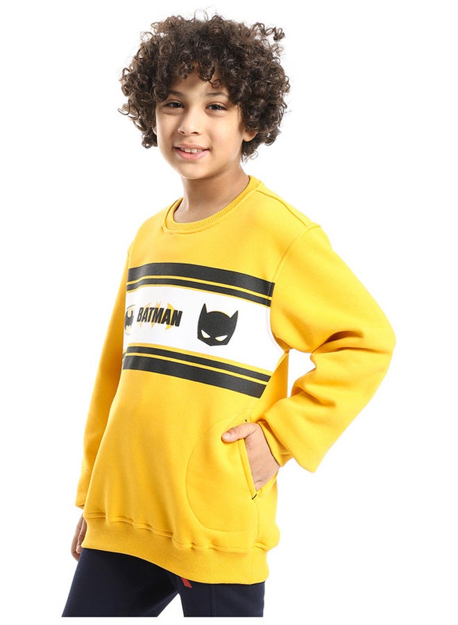 DIADORA سويت شيرت قطني (مطبوع عليه باتمان) للأولاد - Image 2