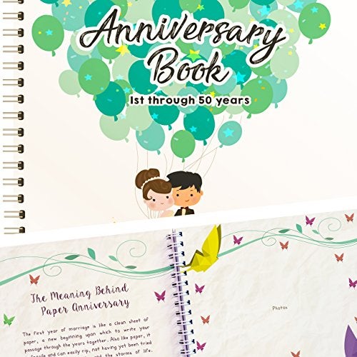 Unconditional rosie Unconditional Rosie Wedding Anniversary Book - A Hardcover Journal To Document Wedding Anniversaries From The 1st To - Image 1