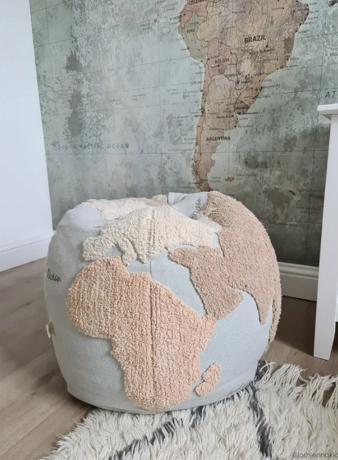 Lorena Canals Pouf World Map