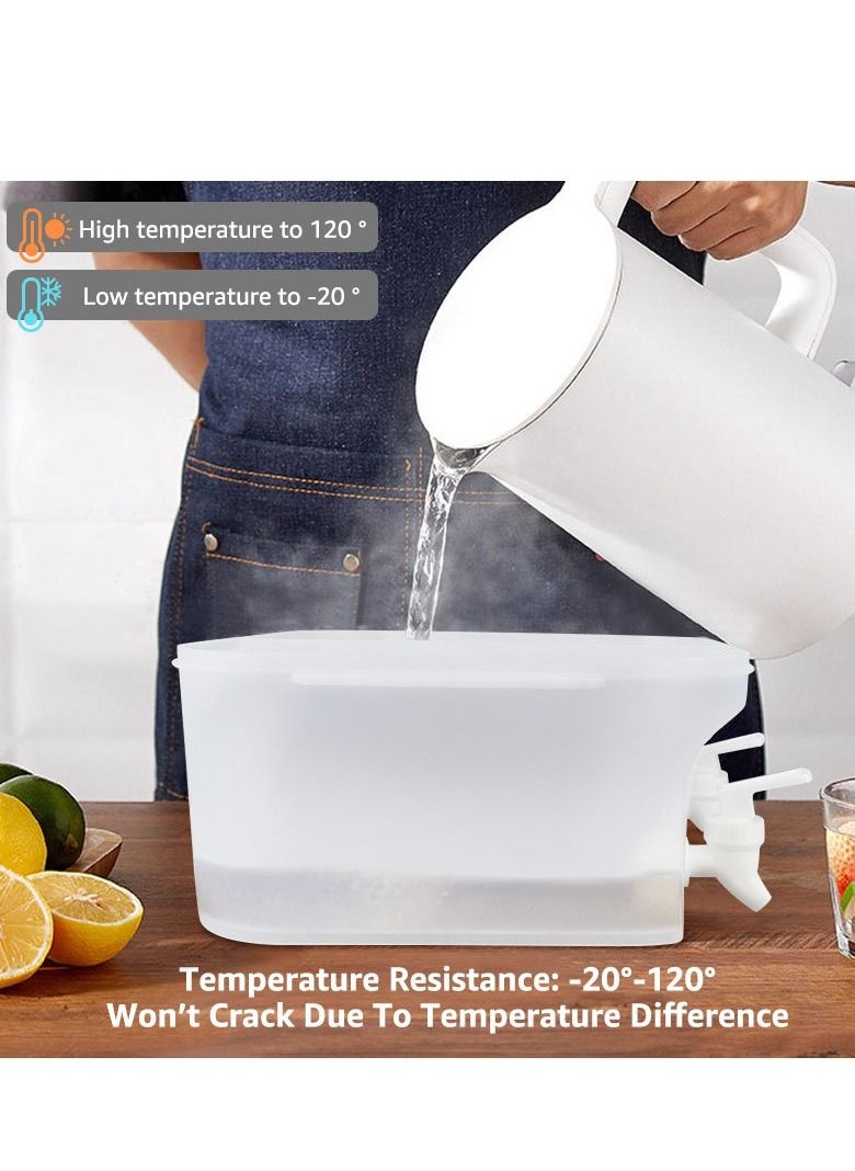 شو وو - 5L سعة كبيرة غلاية باردة زجاجة عصير الليمون إبريق الماء عصير حاوية مع صنبور الثلاجة غلاية الثلج - Image 1
