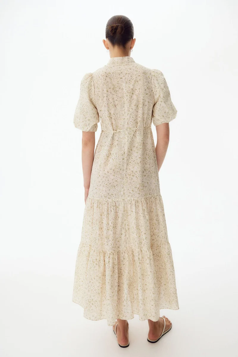 اتش اند ام فستان قطني بطبقات من تشكيلة ماما