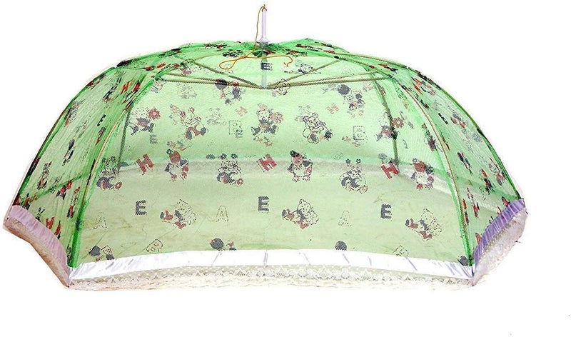 DIVAYANSHI Mosquito Net Green Mosquito Net for Baby Umbrella Style Full Cover up for 0 to 3 Year Baby - Image 5