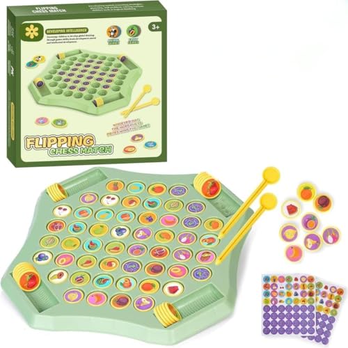 Mashes Animal Memory Flip Chess Game – Montessori Matching Puzzle Board for Kids | Fun & Educational Travel Game for Toddlers, Preschoolers & Kindergarten Learning Activities | Gift for All - Image 2