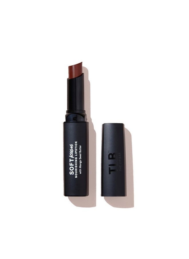 The Lip Bar Soft Kisses Nourishing Vegan Lipstick With Moisturizing Mango Seed Butter Satin Finish Good Side  - Image 1