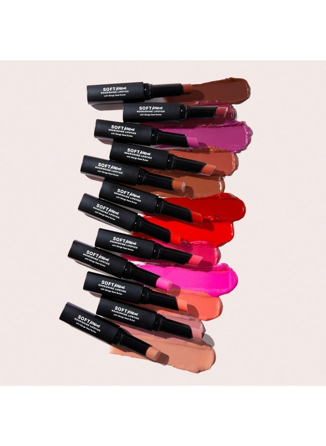 The Lip Bar Soft Kisses Nourishing Vegan Lipstick With Moisturizing Mango Seed Butter Satin Finish Good Side  - Image 5