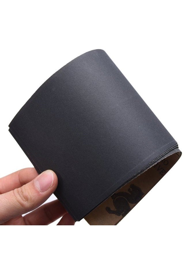 LANHU Abrasive Dry Wet Waterproof Sandpaper Sheets Assorted Grit of 400/600/ 800/1000/ 1200/1500 for Furniture, Hobbies and Home Improvement, 12 Sheets (9 x 3.6 Inch) - Image 2