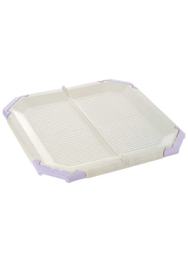 Richell PAW TRAX Mesh Potty Holder in Lavender, Training Tray for Dogs, Dog and Puppy Pad Holder - Anti-Tearing/Anti-Ripping - Durable Plastic for Potty Training Puppies and Senior Dogs
