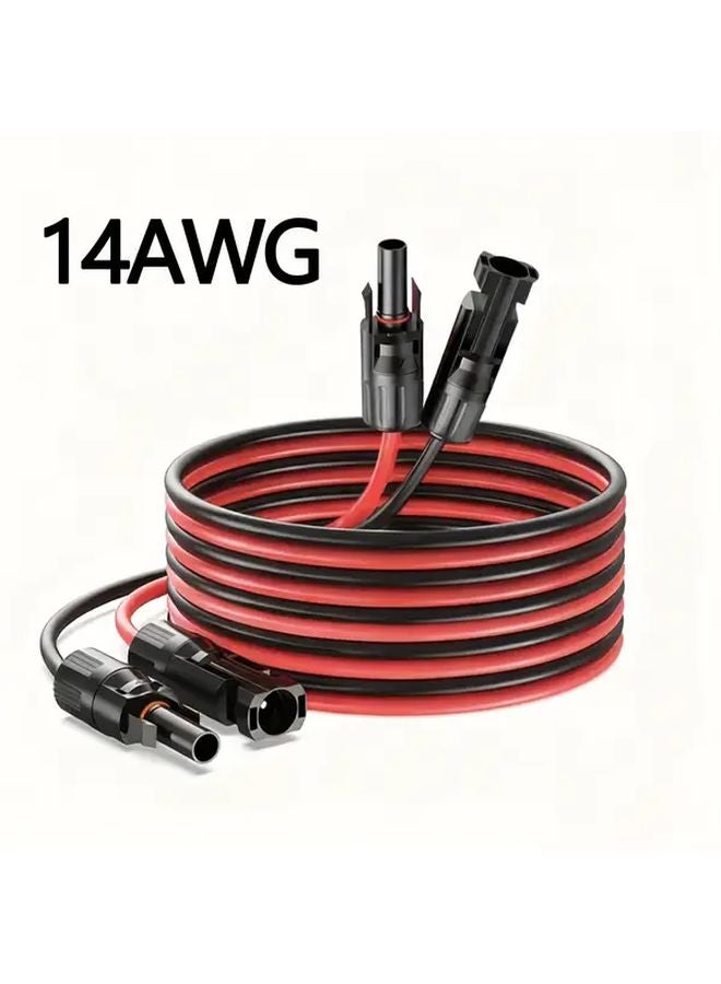 14AWG MC4 Solar Panel Extension Cable 12598inch Heat Resistant Photovoltaic Connector - Image 2
