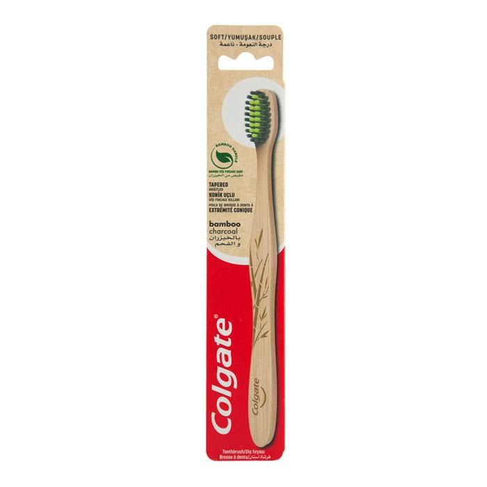 Colgate Toothbrush Bamboo Charcoal Soft Souple
