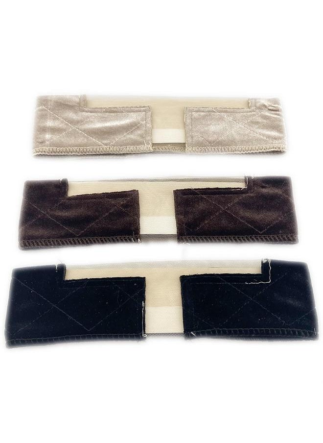 yongsheng Velvet Lace  Headband Holder for Lace Wigs and Frontals, Reinforced  Lace  Seamless Transition 3pcs  - Image 5