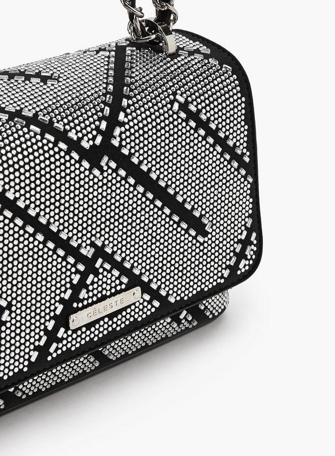 سيليست حقيبة كروس بودي مزينة بحزام سلسلة - Image 4