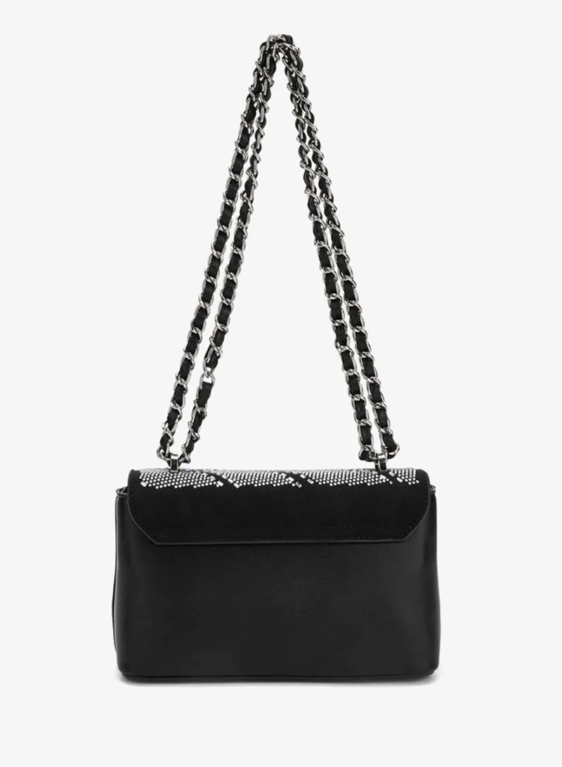 Celeste Embellished Crossbody Bag with Chain Strap