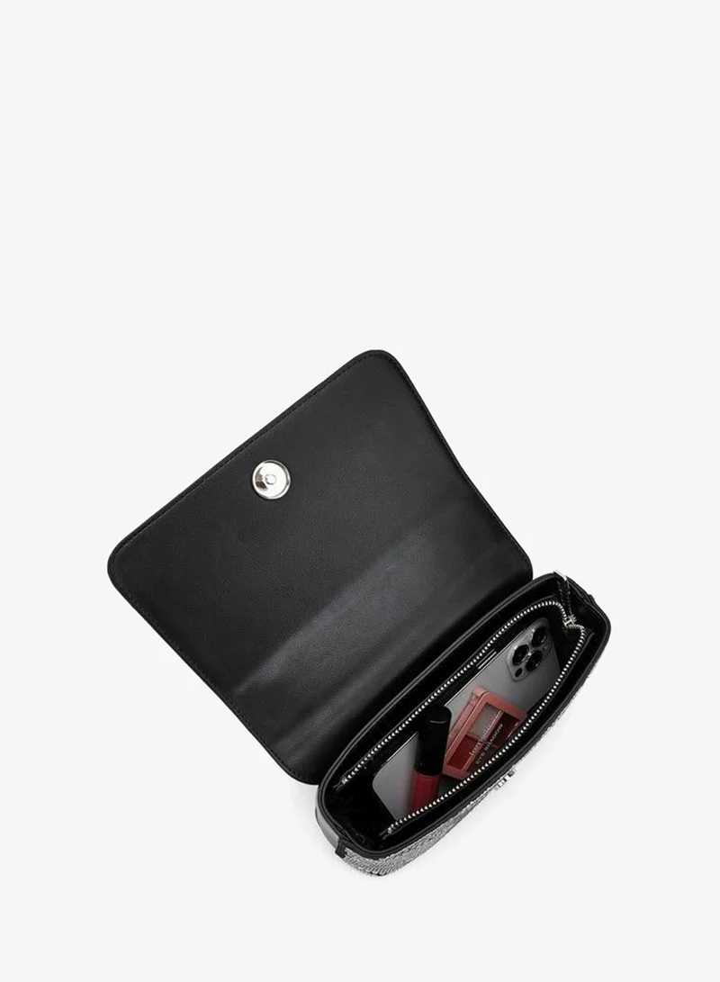 Celeste Embellished Crossbody Bag with Chain Strap