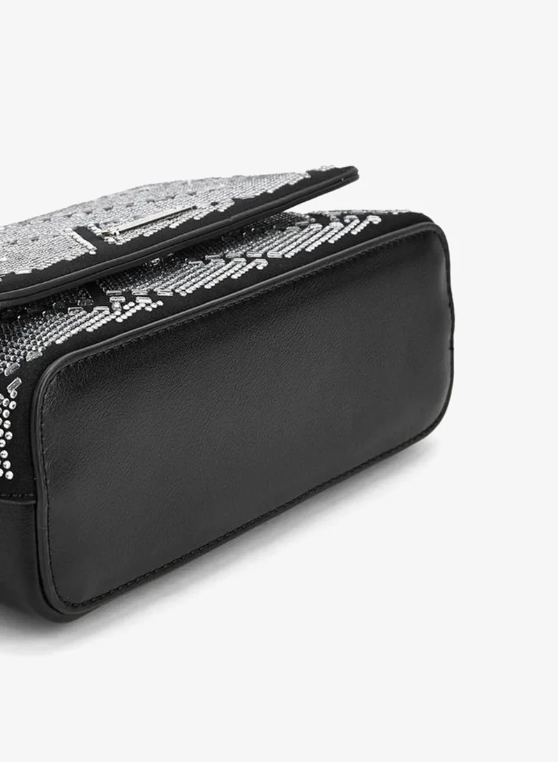 Celeste Embellished Crossbody Bag with Chain Strap