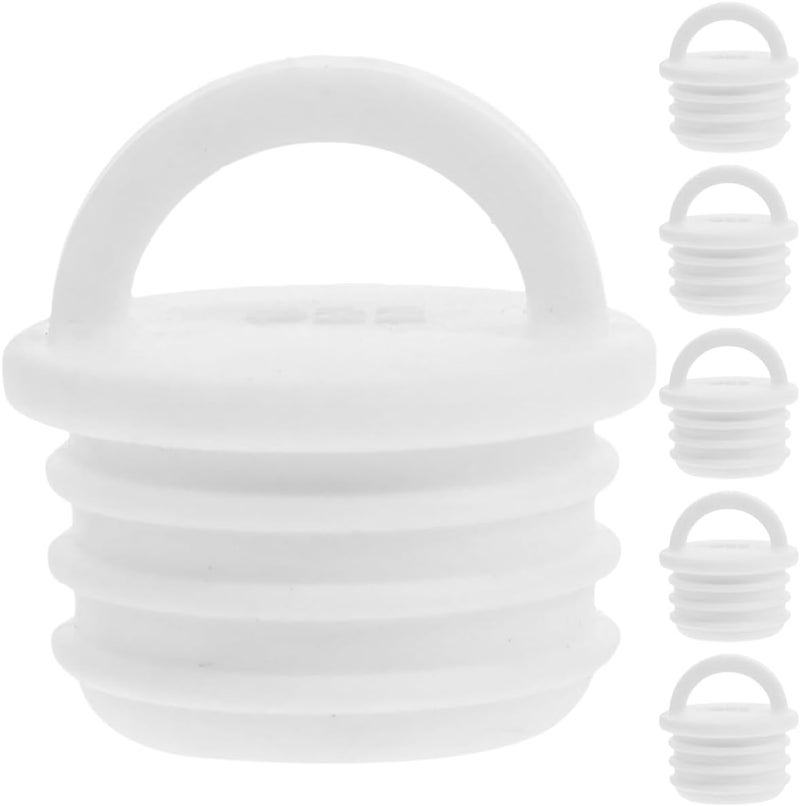 DECHOUS 6pcs Mop Bucket Drain Plugs, 22mm Rubber Replacement Plug for Mop Buckets, Kitchen Sink Stopper, Leakproof Seal for Bathroom, Tub, Water Tub Holes - Image 1