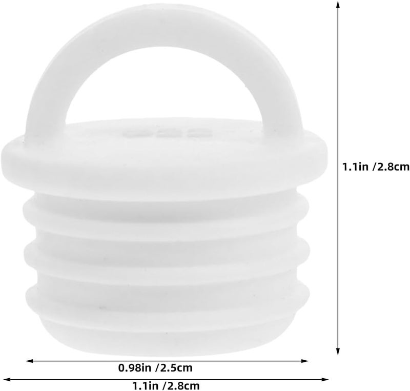 DECHOUS 6pcs Mop Bucket Drain Plugs, 22mm Rubber Replacement Plug for Mop Buckets, Kitchen Sink Stopper, Leakproof Seal for Bathroom, Tub, Water Tub Holes - Image 2