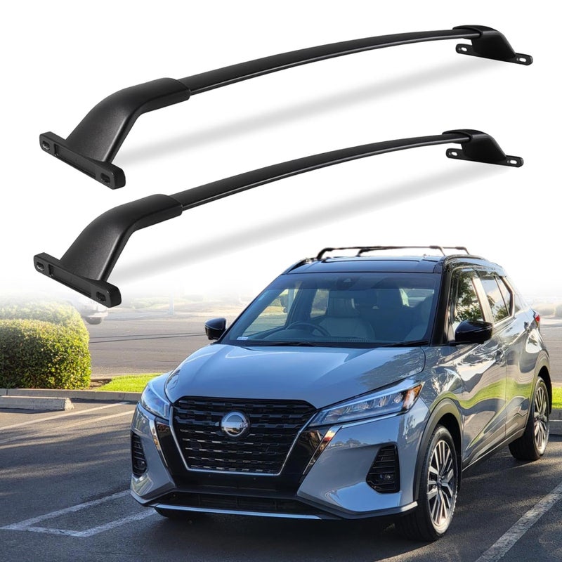 SNIXWOO Heavy Duty Aluminum Alloy Cross Bars for Nissan Kicks 20162024 Easy Installation Warranty 2 Years Compatible with Roof Boxes Bags Kayak Bicycle Rooftop Accessories