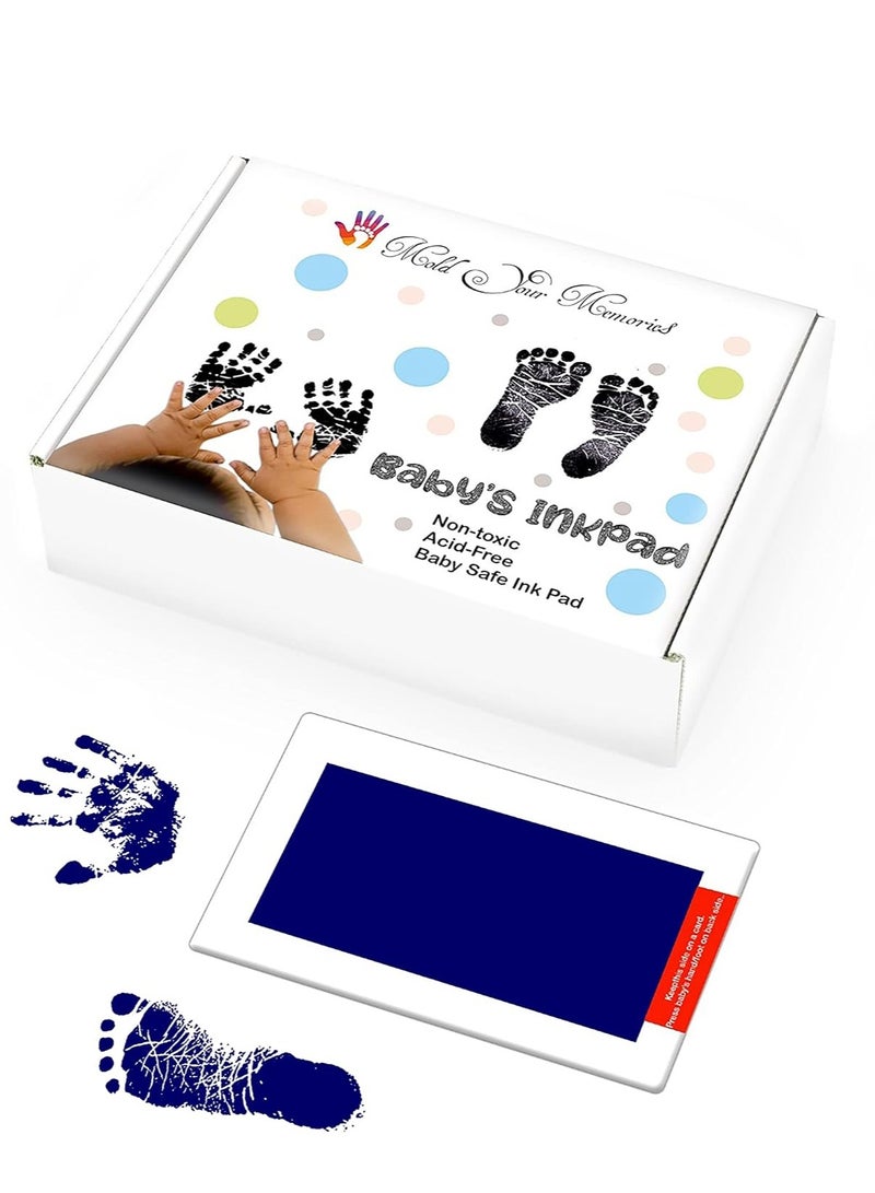 Mold Your Memories paper baby hand and foot ink imprint kit. no touch, non toxic ink pad - Image 1