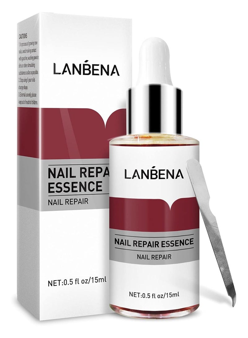 LANBENA LANBENA Nails Repair, Nail Treatment Nail Care Serum Protect Nail from Damage Fingernail and Toenail Repair for Curing Athlete's Foot and Prevent Nail from Infection Discoloured & Damaged Nails(15ml)  - Image 1