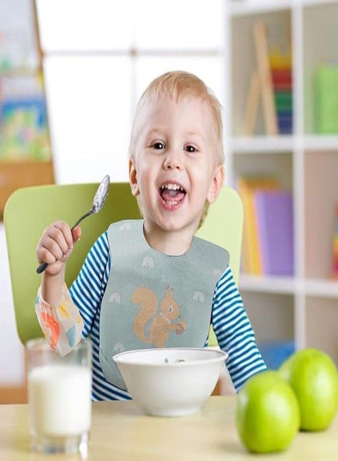 Akshify Pack of 1 BPA-Free Baby Feeding Bib with Food Pocket - Adjustable Straps, Waterproof, Washable, Reusable, Mess-Free Apron for Newborns and Toddlers (Green) - Image 3
