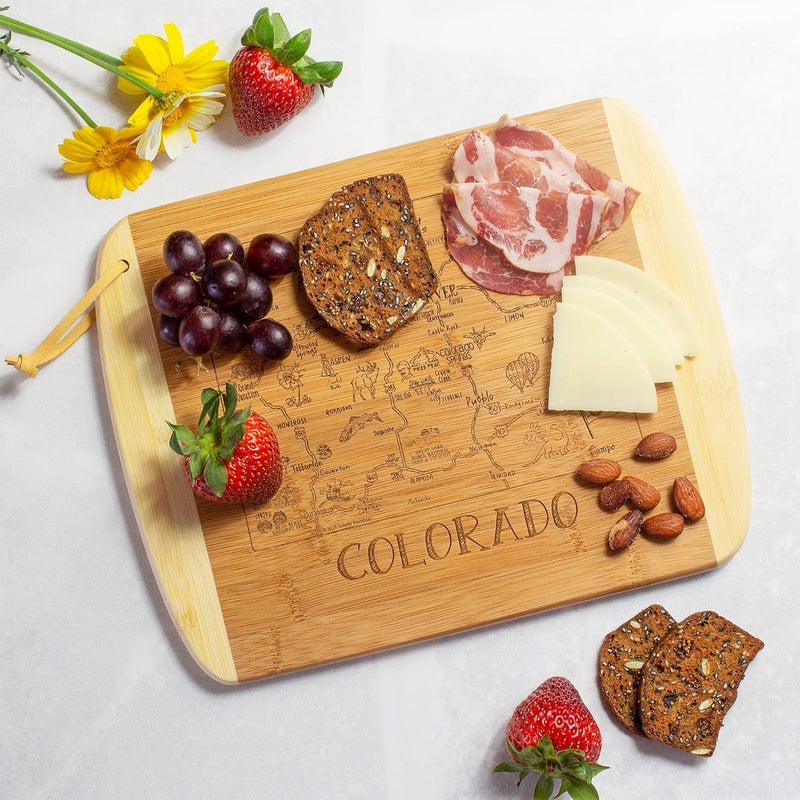 Totally Bamboo A Slice of Life Colorado State Serving and Cutting Board, 11" x 8.75" - Image 2