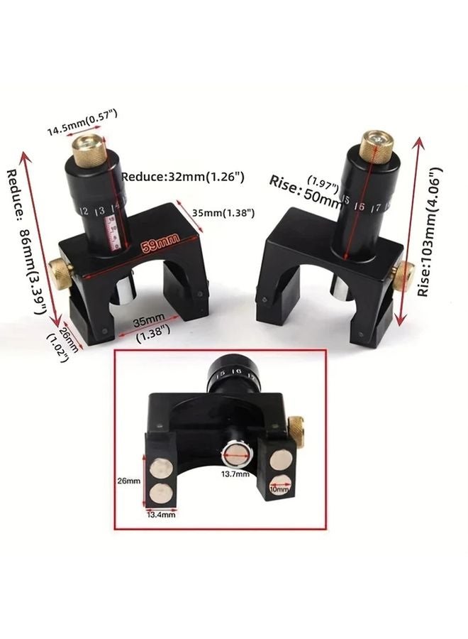 Precision Adjustable Magnetic Planer Jig Woodworking Planer Knife Adjuster Metal Construction - Image 4