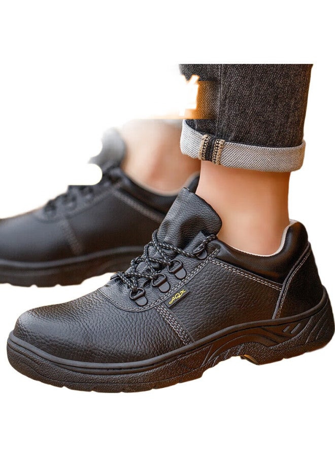 Old housekeeper Old Steward Men'S Steel Toe Anti-Smashing Anti-Stabbing Lightweight Work Breathable Safety Shoes With Tongue, Waterproof And Oil Resistant Functions, Model 113, Size 40 - Image 1