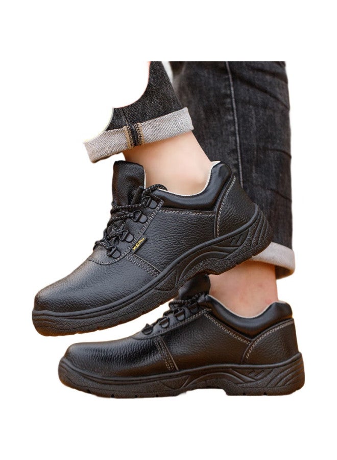 Old housekeeper Old Steward Men'S Steel Toe Anti-Smashing Anti-Stabbing Lightweight Work Breathable Safety Shoes With Tongue, Waterproof And Oil Resistant Functions, Model 113, Size 40 - Image 2