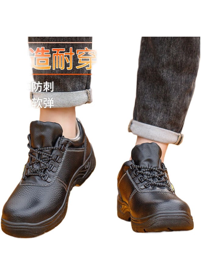 Old housekeeper Old Steward Men'S Steel Toe Anti-Smashing Anti-Stabbing Lightweight Work Breathable Safety Shoes With Tongue, Waterproof And Oil Resistant Functions, Model 113, Size 40 - Image 3