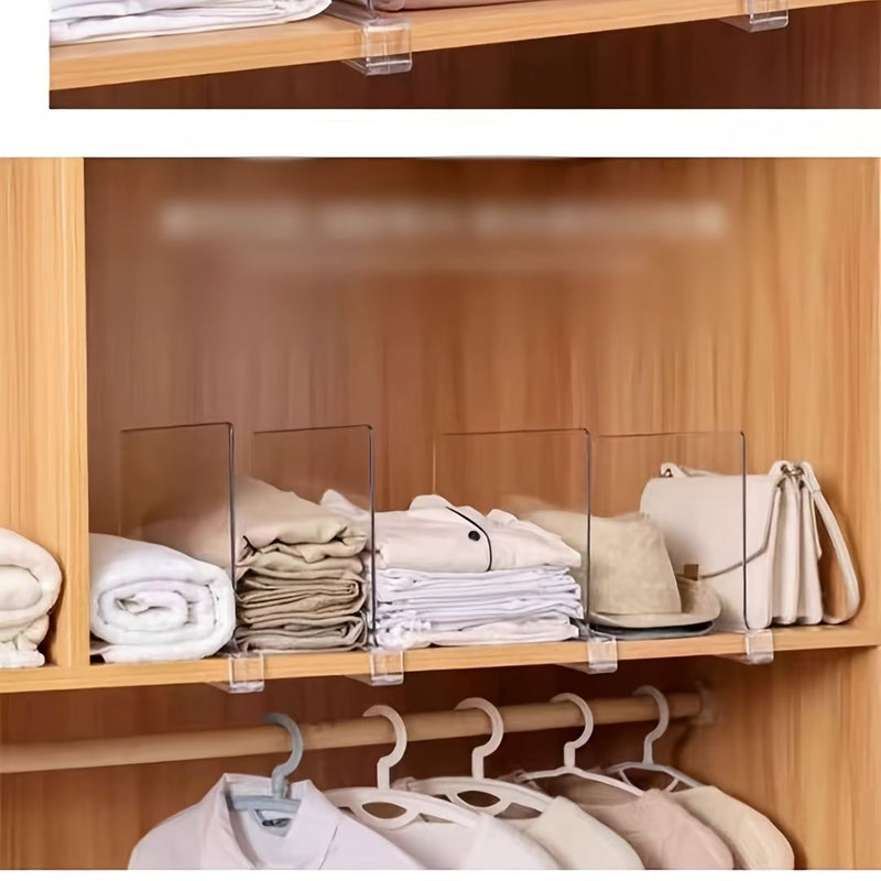 Set of 2 Shelf Dividers for Bags Clothes Organizer Cabinet Wardrobe Desk Office - Image 2