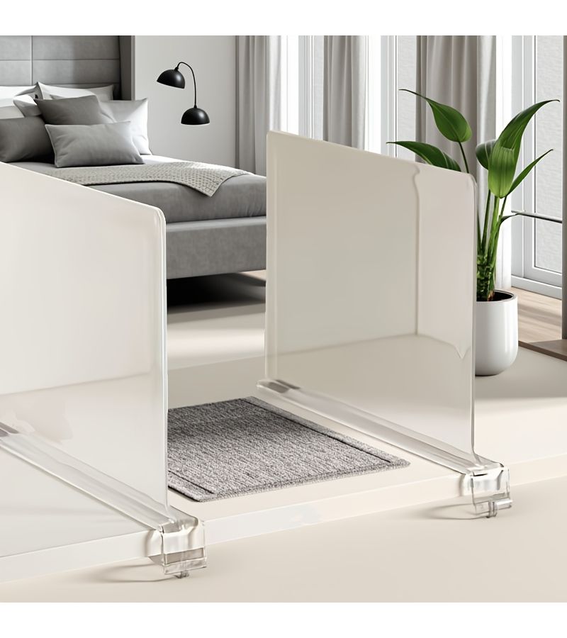 Set of 2 Shelf Dividers for Bags Clothes Organizer Cabinet Wardrobe Desk Office - Image 1