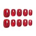 Sun&Beam Nails Handmade Press-on Square Round Red Ruby Magnet False Nail Tips Design Fashionable 10 Pcs Set (#163 M) - Image 2