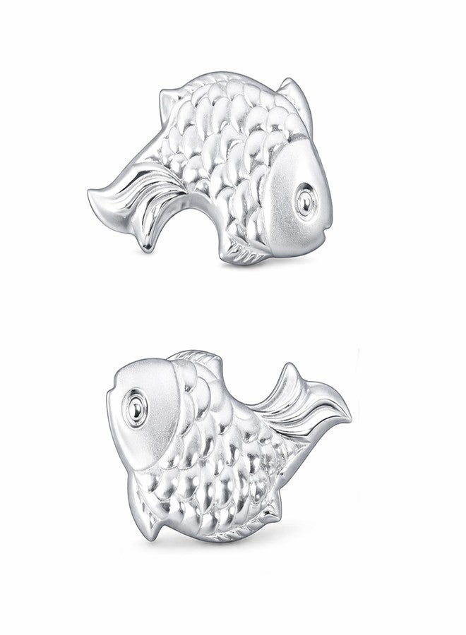 KMJ Pure Silver Fish/Chandi Ki Machli for Astrological and Lal Kitab Remedy | Silver Fish for Vastu, Pooja (Wt. 1 Gram) - Image 1