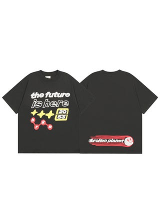 Broken Planet Cotton Tee with Futuristic Print Black - pzsku/Z1B66F1BE1B61802785ECZ/45/1746224539/8aea44f5-47c5-480f-9510-7d8d50d4f02e