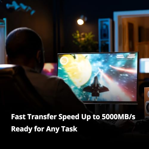 Timetec تيمتيك 2 تيرابايت SSD PCIe 4.0 NVMe PCIe Gen4x4 M.2 2280 3D NAND TLC 1000TBW SLC كاش سرعة القراءة/الكتابة تصل إلى 5,000/4,500 ميجابايت/ثانية محرك أقراص الحالة الصلبة الداخلية متوافق مع PS5، الكمبيوتر المحمول والكمبيوتر المكتبي - Image 4