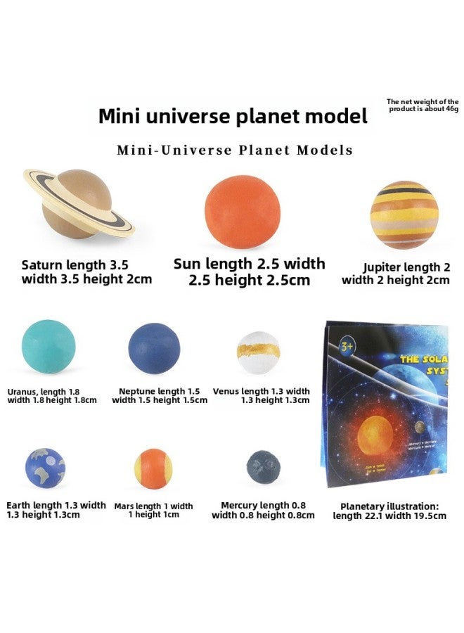 Children's Science And Education Universe Planet Model Solar System Galaxy Uranus Neptune Venus Jupiter Mercury-Color:SS Nine Planets 9 Models Suit - Image 1