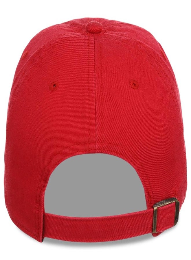 47 '47 Blank Classic Clean Up Cap, Adjustable Plain Baseball Hat for Men and Women - Red - Image 4