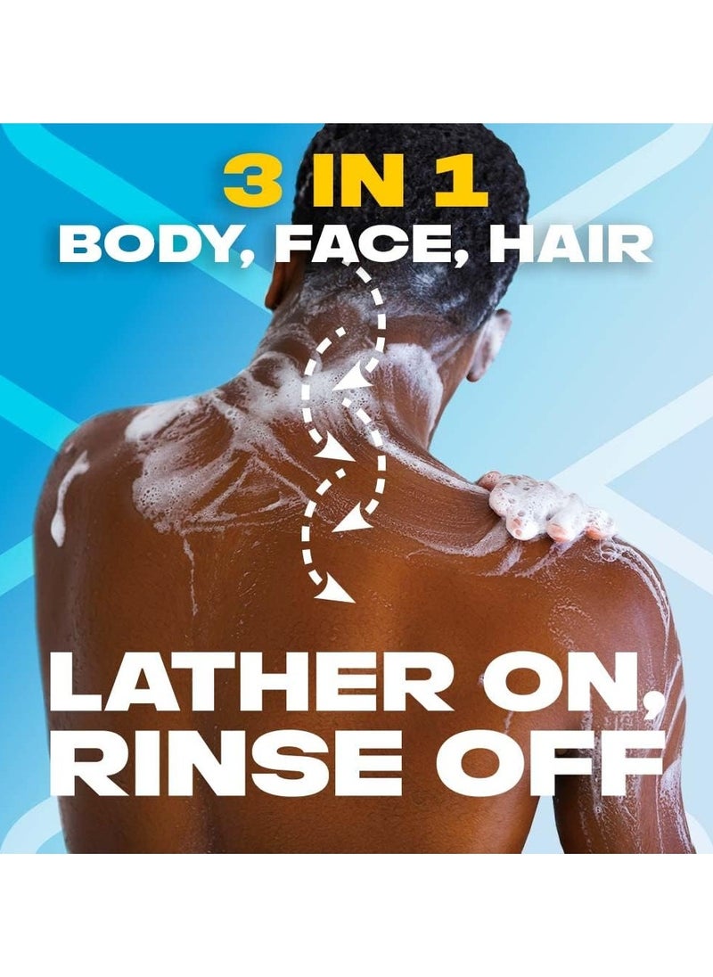 Axe - Alaska Men's 3-in-1 Body, Face & Hair Wash, Fresh Ocean Air & Bergamot Scent, Naturally Originated Ingredients Eliminates Odor & Bacteria, Paraben Free, Dermatologist Tested Axe, 250ml, Axe - Image 1