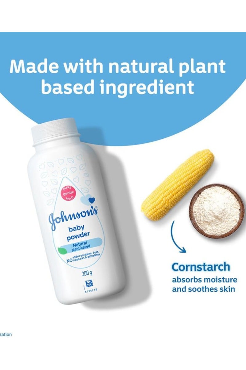 Johnson's Baby Johnson's Cornstarch Classic & Blossoms Baby Powder 200g 2pc - Image 3
