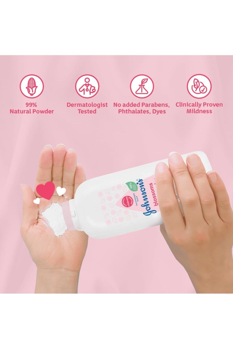 Johnson's Baby Johnson's Cornstarch Classic & Blossoms Baby Powder 200g 2pc - Image 2
