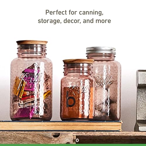 Ball Jar Rose Vintage Regular Mouth Quart Canning Jars, 4-Pack, 4 Pack - Image 3