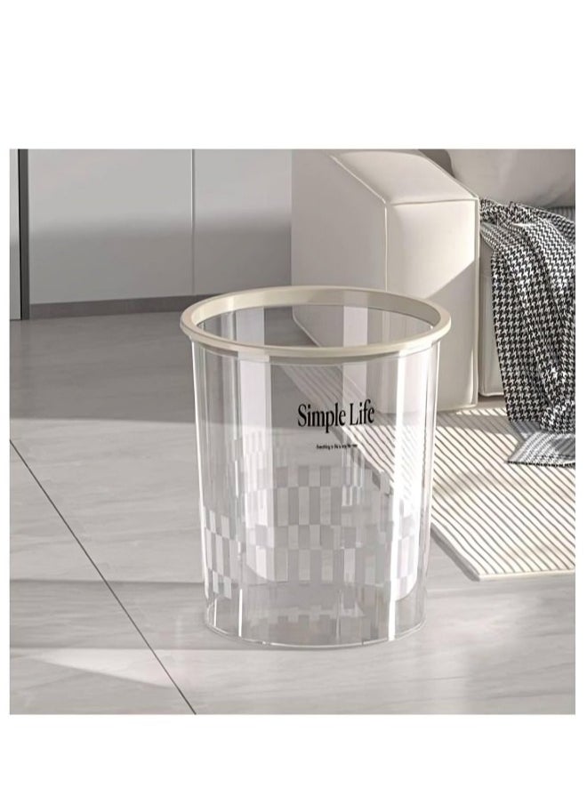 Generic Transparent plastic garbage bin , Small 