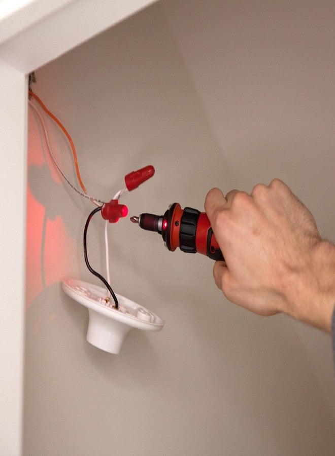 SKIL Rechargeable 4V Cordless Screwdriver with Circuit Sensor Technology Includes 45pcs Bit Set, USB Charging Cable, Carrying Case - SD561204 - Image 3