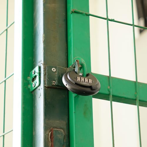Guliffen Outdoor Combo Lock for Storage Unit, Weatherproof Disc Lock for Sheds,Gate and Fence, 3 Pack Heavy Duty Pad Locks with Code (3/8-Inch Shackle - Image 5