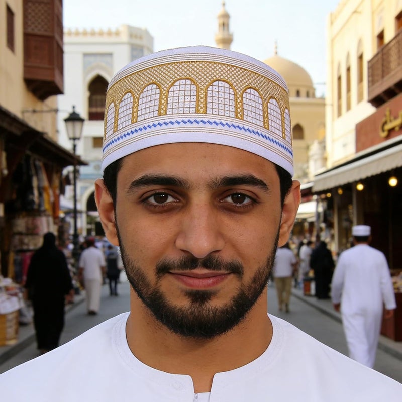Multipurpose Embroidered Cultural Headwear Ideal for Adults and Lightweight Muslims Headpiece Stylish Muslims Cap Arabic Hat - Image 5
