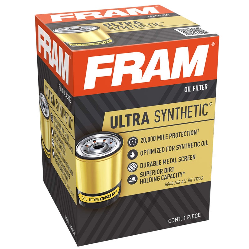 FRAM Ultra Synthetic XG9100 20K Mile Change Automotive Replacement Engine Oil Filter for Synthetic Oil Changes, Premium Vehicle Engine Protection Oil Filter for Select Vehicle Model Years - Image 1