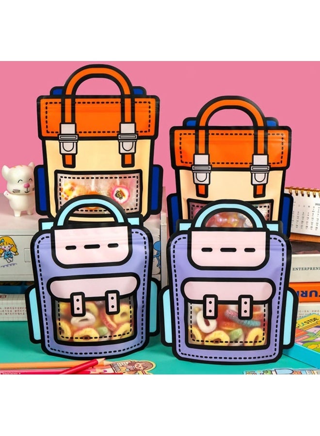Kidzilla Premium PE Gift Bags for Back to School Classroom Giveaways and Party Favors - Pack of 10, 24 x 28 cm - Image 1