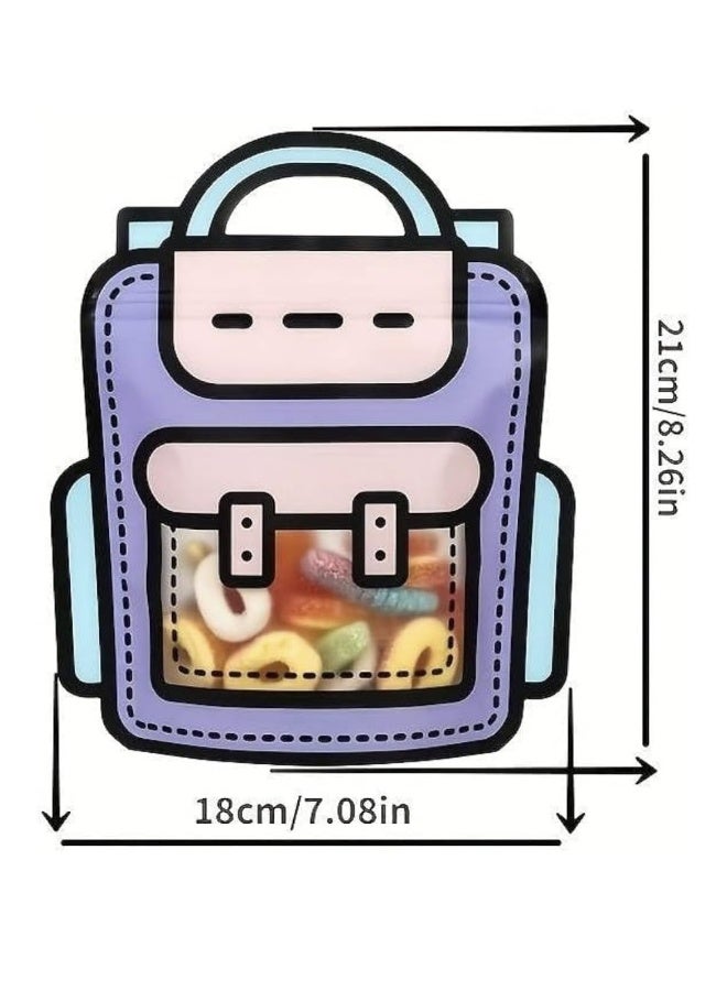 Kidzilla Premium PE Gift Bags for Back to School Classroom Giveaways and Party Favors - Pack of 10, 24 x 28 cm - Image 2